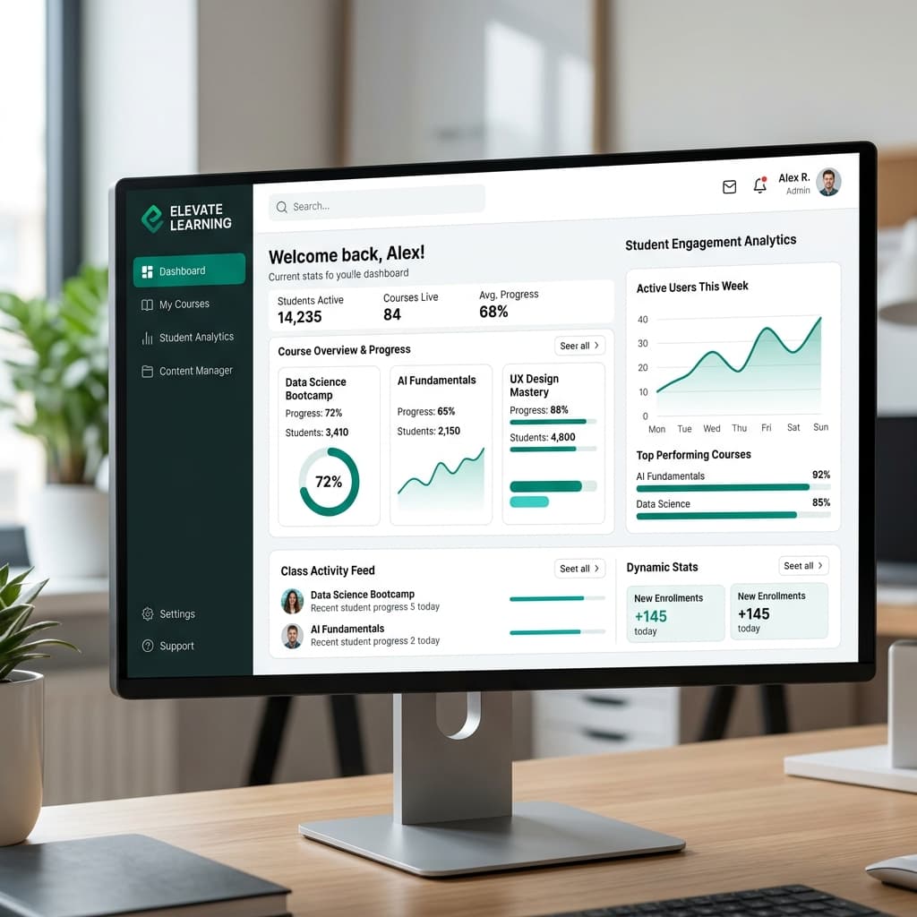 IngestLMS Dashboard Preview